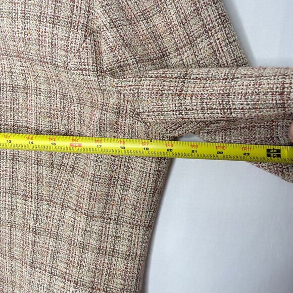 Vintage Ann Taylor Womens Jacket 12 Silk Wool Blend Old Money Full Zip NEW Prep - Picture 6 of 8